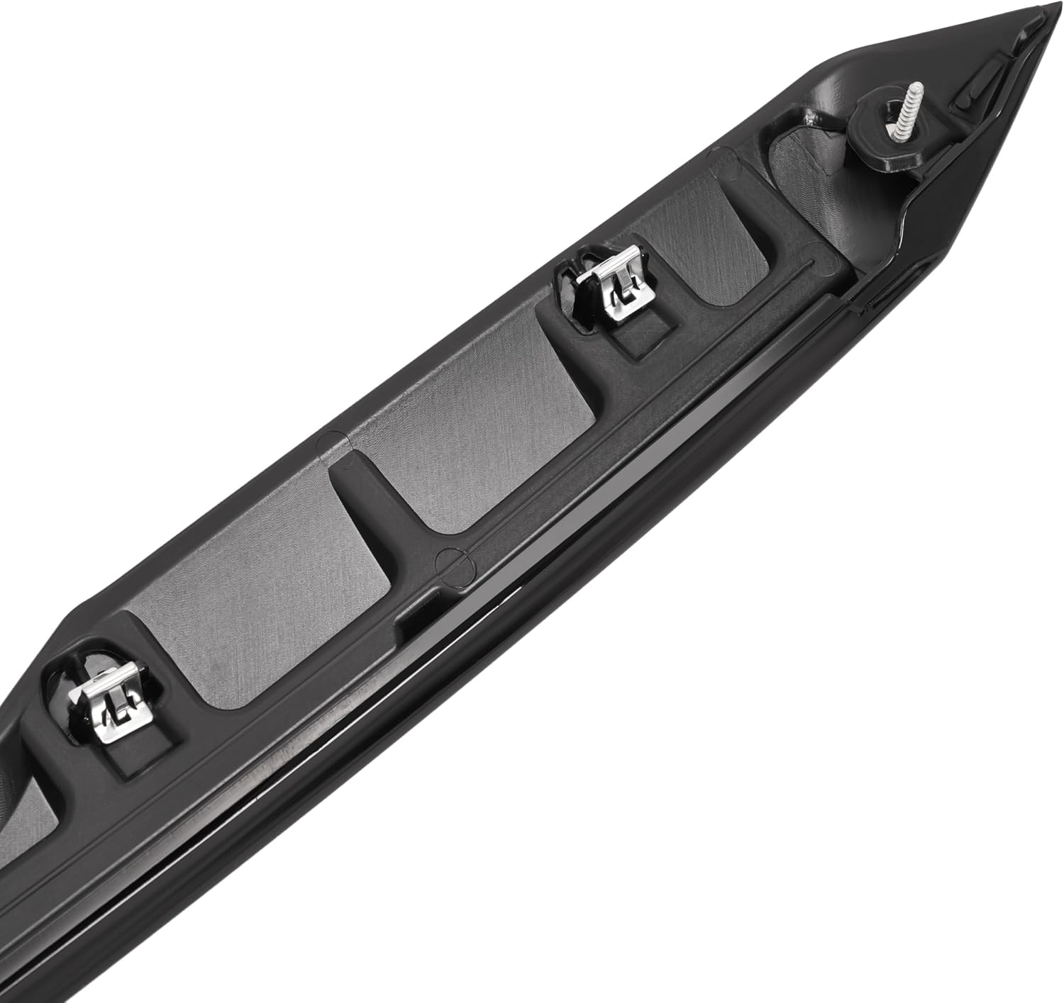 HECASA Front Upper Hood Molding Trim Compatible with 2021-2024 GMC Yukon XL Replacement for 84341123 GM1235133 Hood Panel Moulding ABS Plastic (Glossy Black)