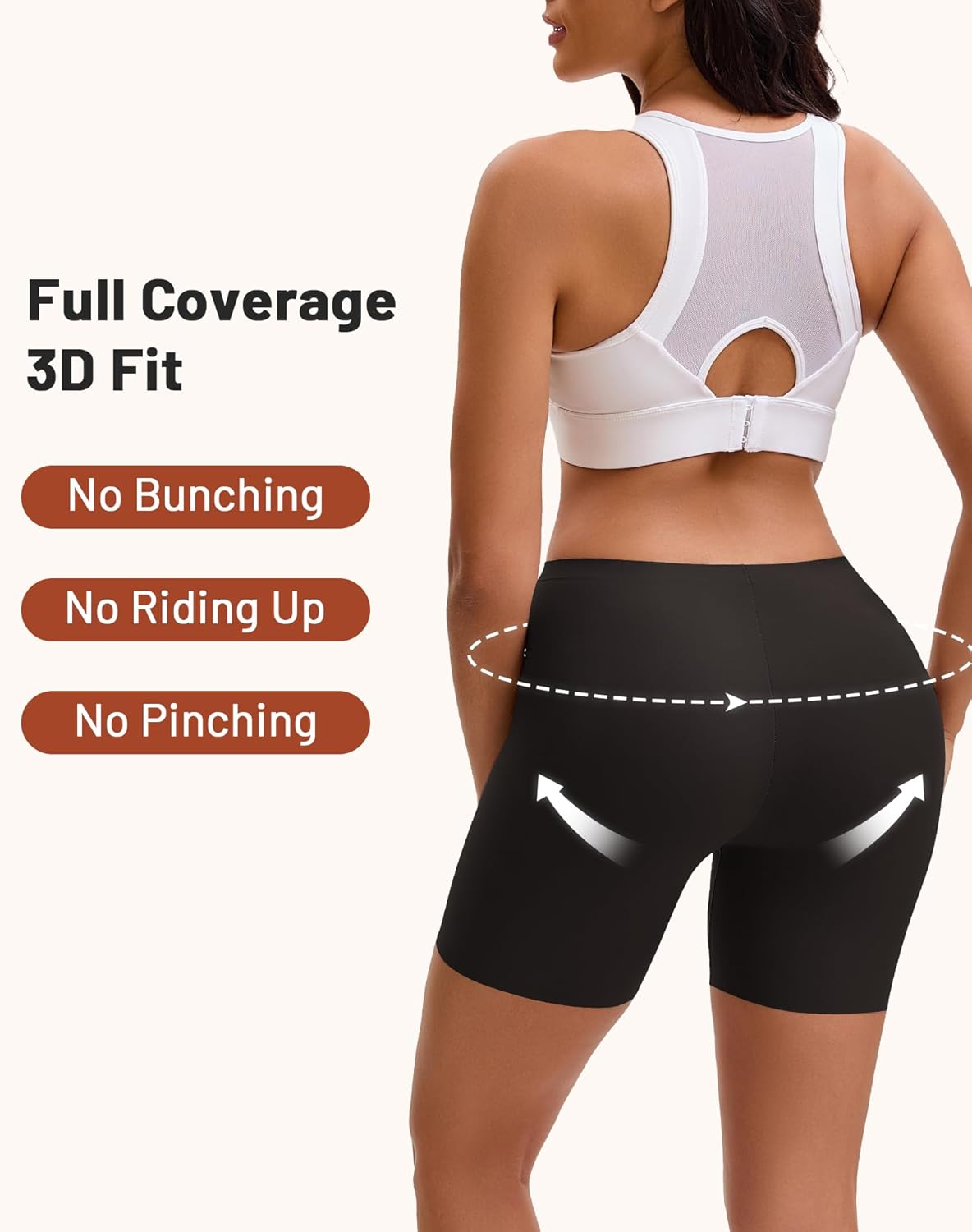 Women's Boyshorts Underwear High Waisted Seamless Boxer Briefs Panties 3-Pack - Image 4