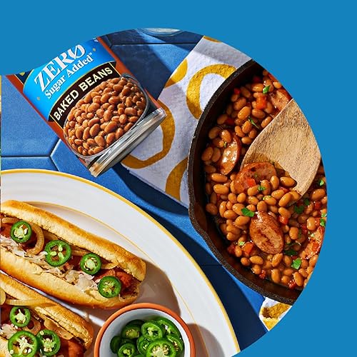 Miniatura 7 de BUSH'S BEST Frijoles horneados enlatados sin azúcar de 15.8 onzas, fuente de proteína y fibra a base de plantas, bajos en grasa, sin gluten,