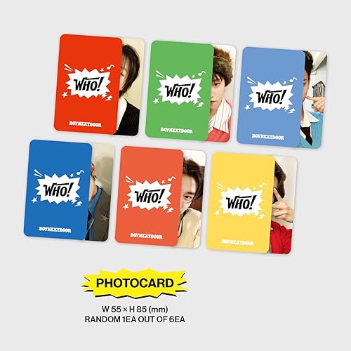 Miniatura 6 de BOYNEXTDOOR - 1ER ÁLBUM SENCILLO WHO! (Weverse Albums Ver.) Caja exterior + Tarjeta de intercambio + Tarjeta QR + Tarjeta fotográfica + 3 Tarjetas