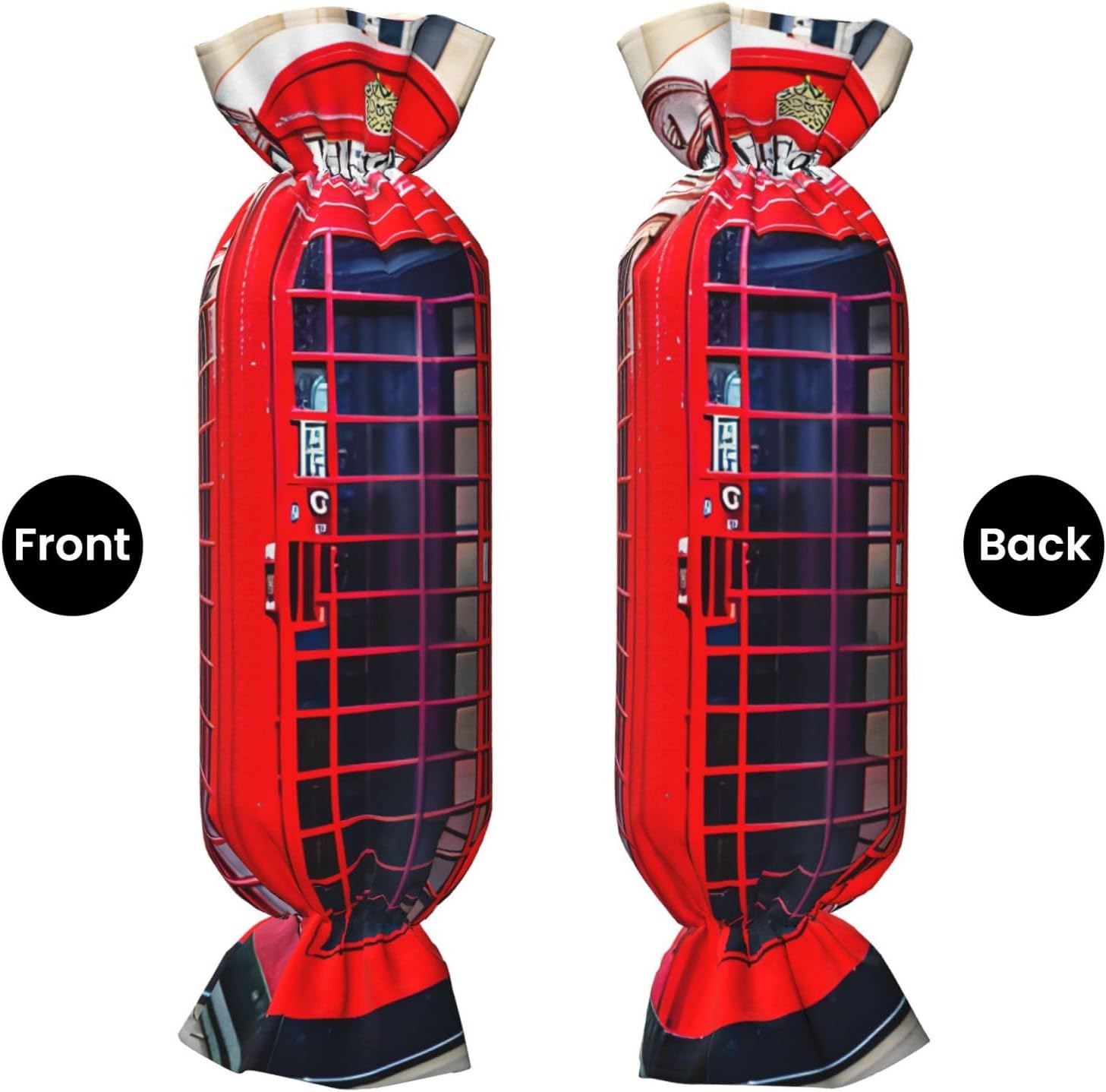 Telephone Booth Print Candy Cylindrical Comfortable Pillow Throw Pillows Home Decor Easy Maintenance