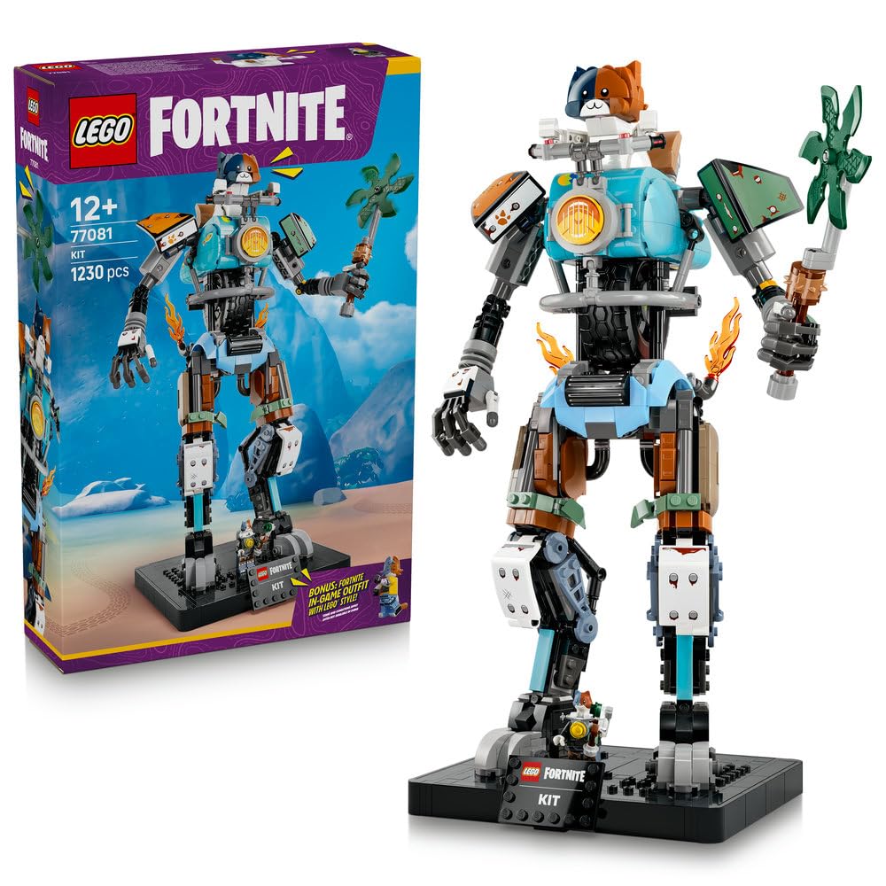 LEGO Fortnite Kitek 77081 | KIT kolekcjonerska figurka, do zabawy i ozdoby, prezent dla fana Fortnite 12+, zestaw klocków dla dzieci, 1230 elementów