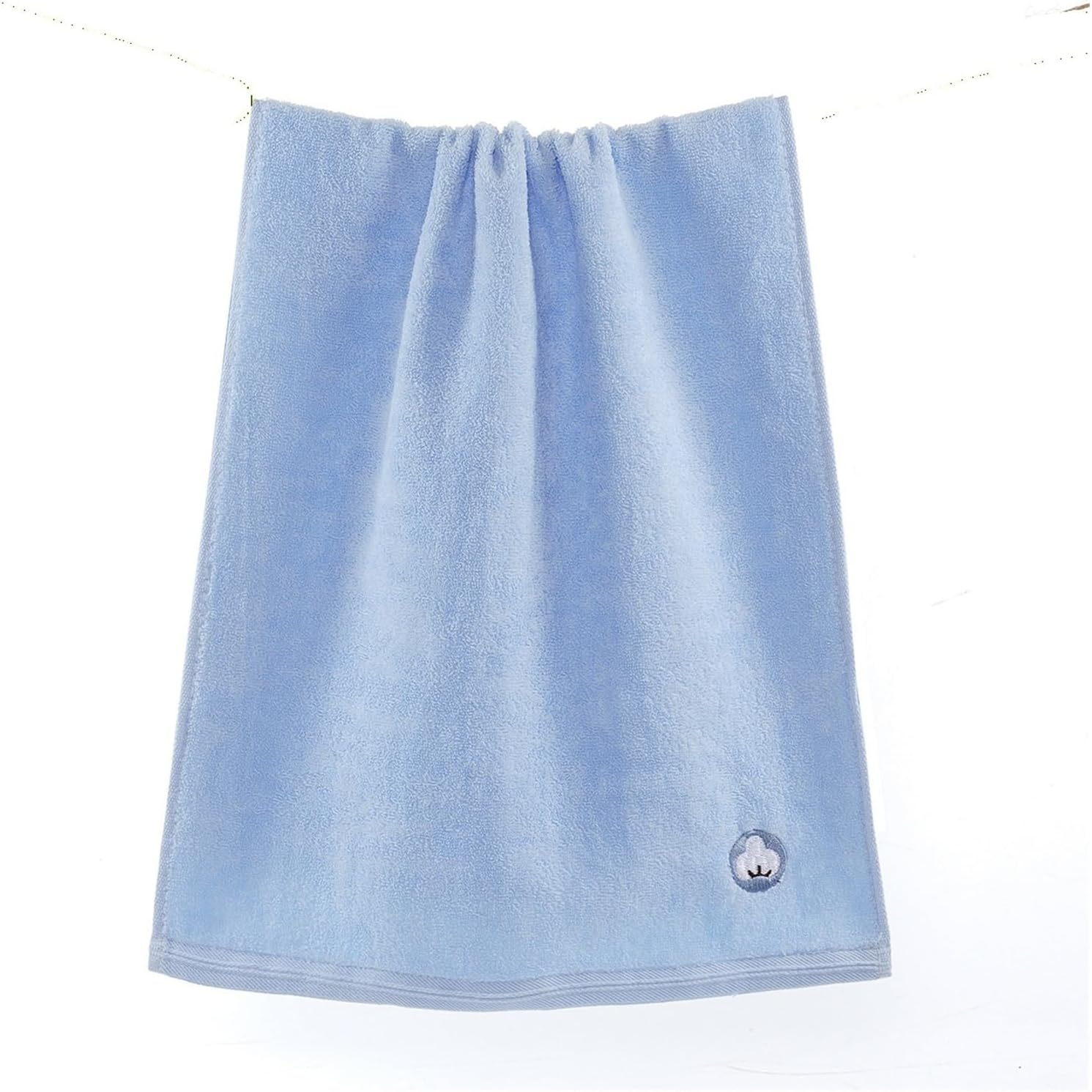 32-Ply Cotton Towels 3 Pack, Dense Loop Thick Absorbent Towels, Soft for Face & Bath(Green)