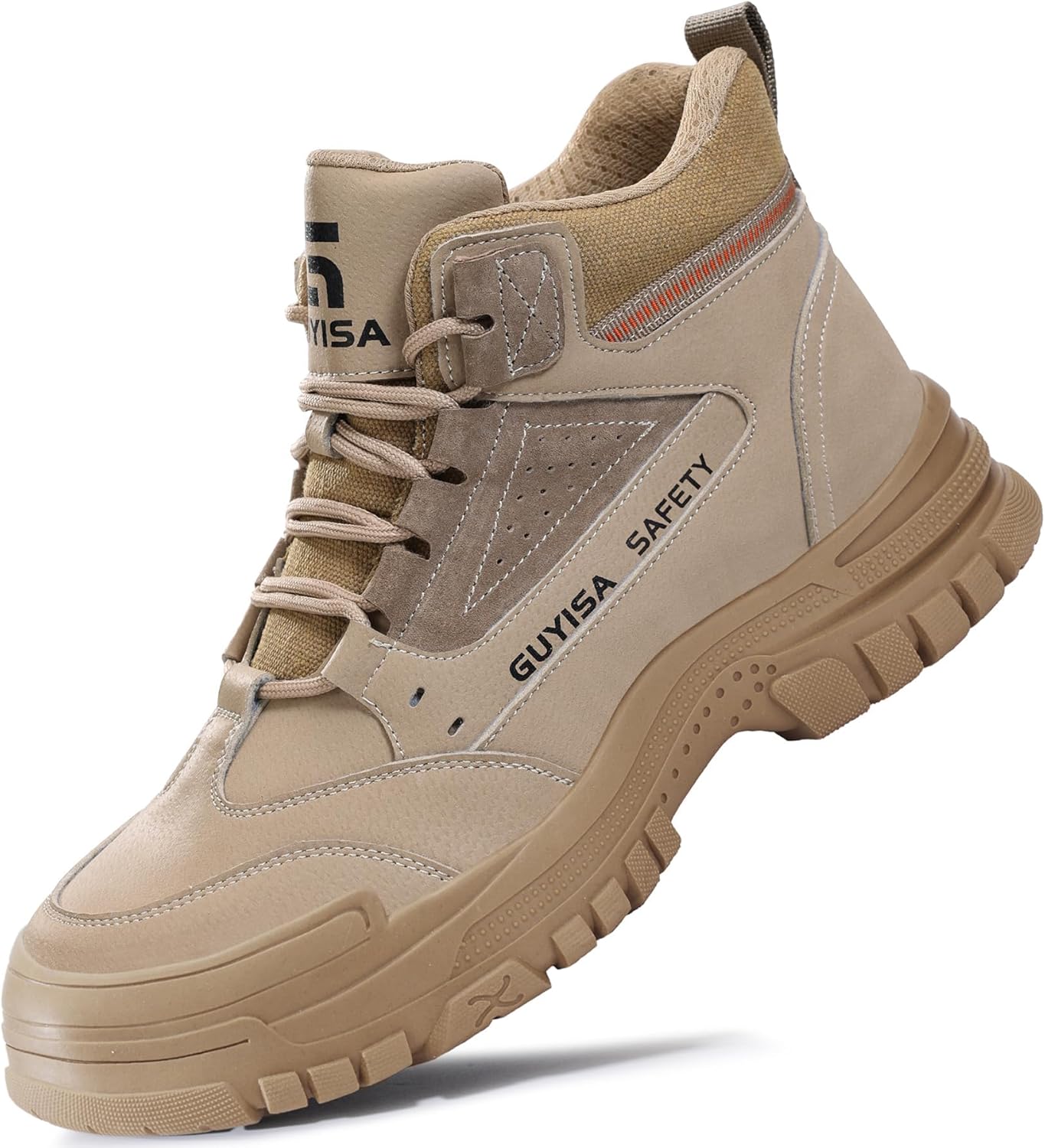 WOWSTICK Lightweight Work Safety Shoes Steel Toe Industry Construction Slip Resistant Sneakers