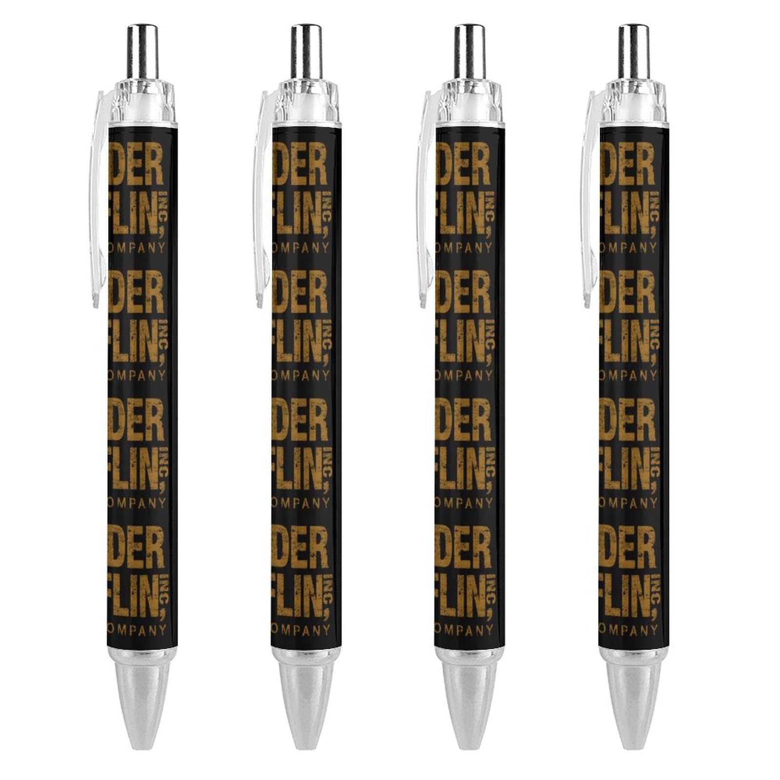 Dunder Mifflin Inc Solid Retractable Cute Ballpoint Pen 0.5 Mm Fine Point Flexible Round Barrel for Men Women