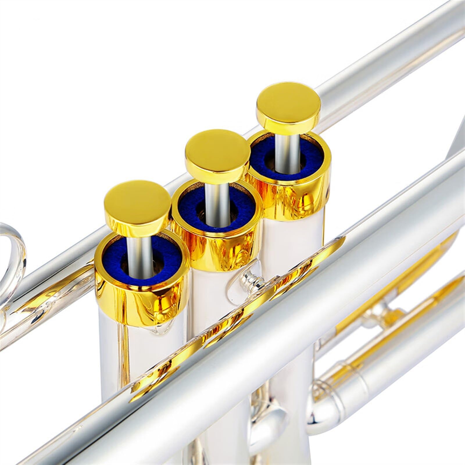 Standard Trąbka Trąbka Instrument Muzyczny B Płaski Mosiądz Złocony Profesjonalny Stal Nierdzewna Standard Wytrzymały