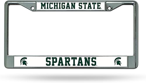 Miniatura 48 de Rico Industries NCAA Premium 12" x 6" Chrome Frame with Plastic Inserts - Car/Truck/SUV Automobile Accessory