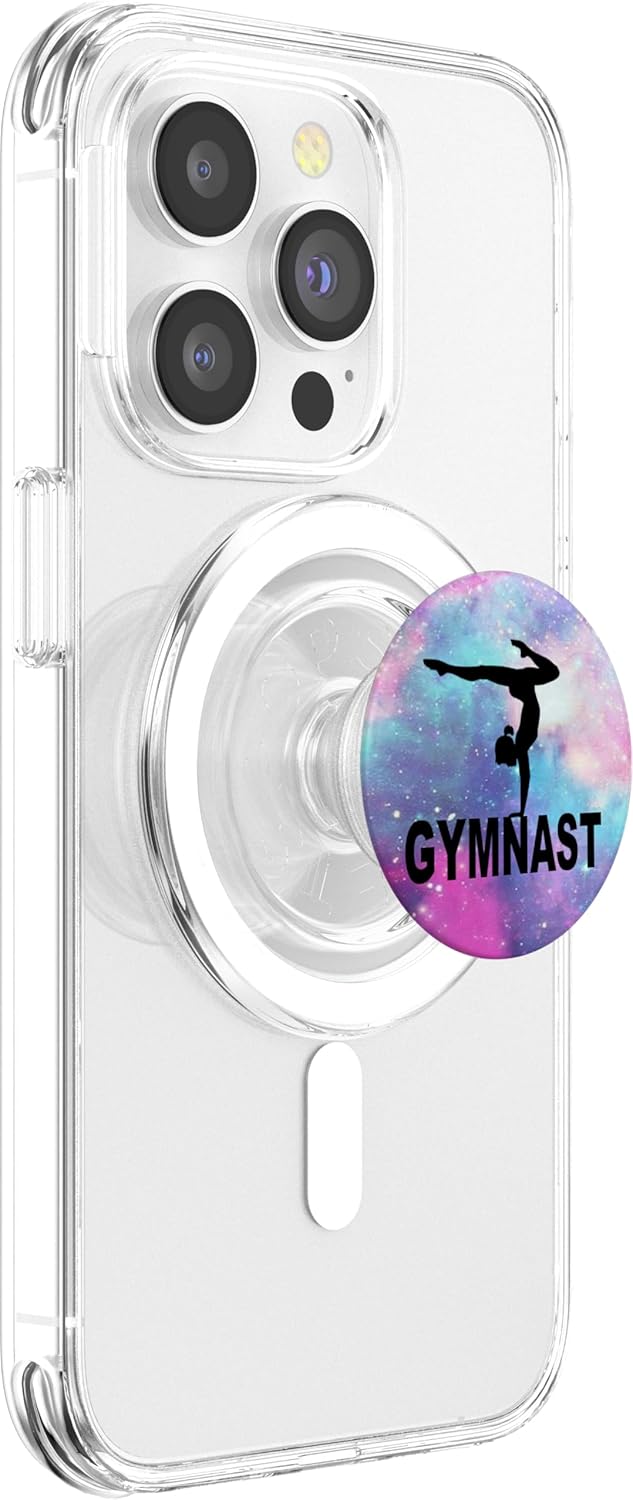 Gymnastics Gym Galaxy Nebula Background PopSockets PopGrip for MagSafe