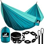 MalloMe Hamac de camping avec paillettes - Hamacs extérieurs lourds 1 & 2 Deux personnes double hammam - Amacas Hamacas Para Adultos & Enfants Backpacking Arbre Hamock Hammok Hamic Petit Grand