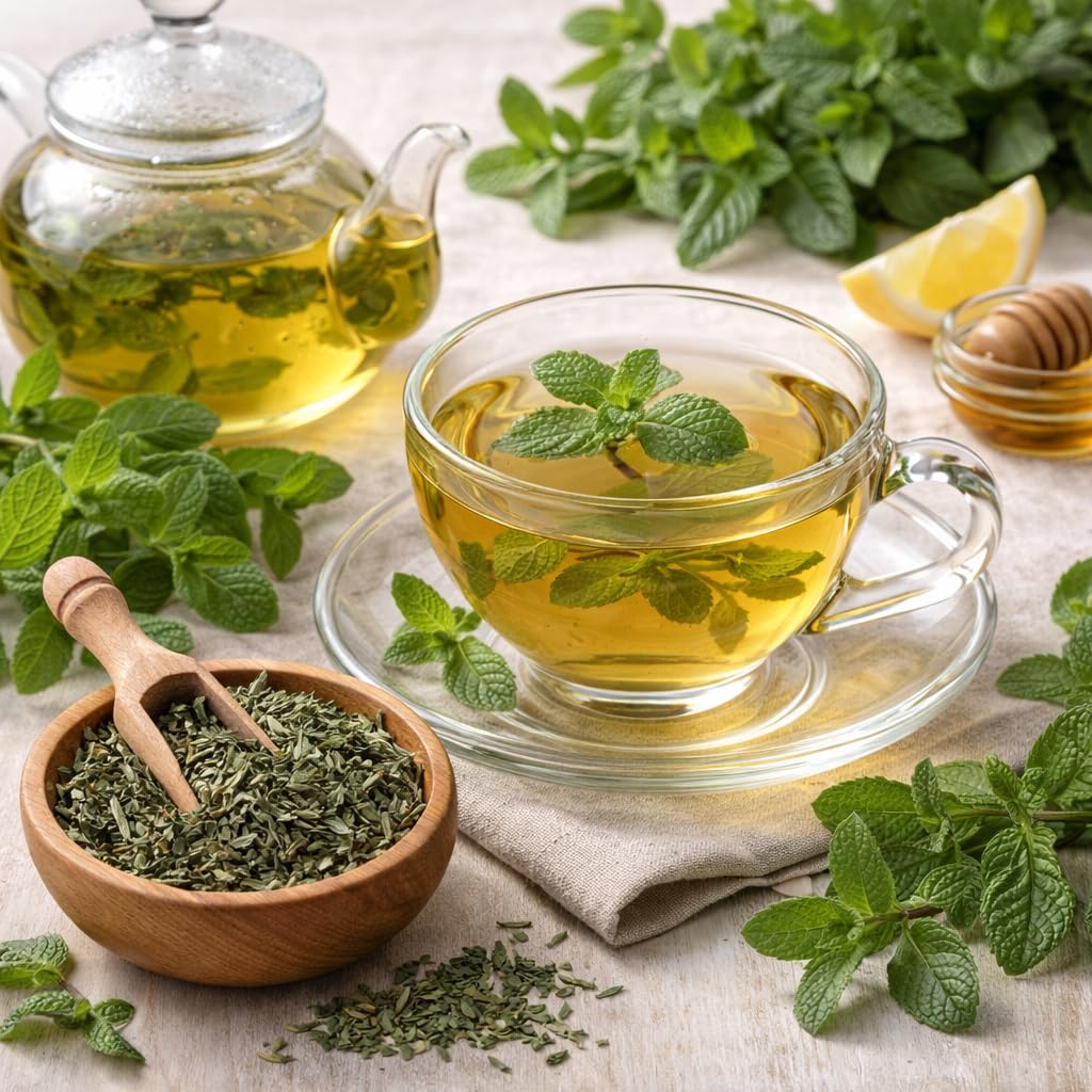 IDDA Herbal Herbata z Mięty Nana 100g, Mentha spicata, Marokańska Zielona Mięta, Herbata Spearmint