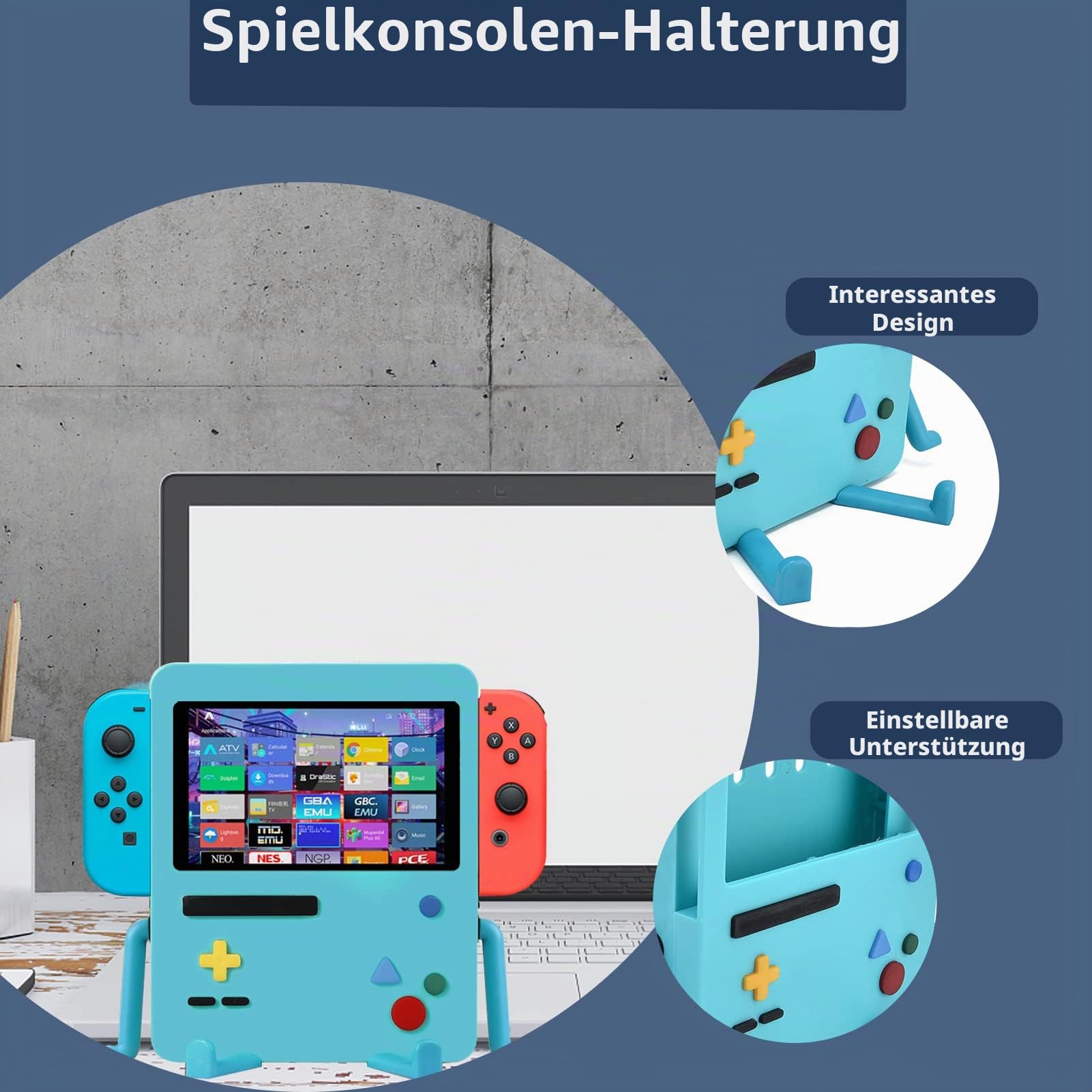 Nintendo Switch Ständer Zubehör Cartoon Niedlich Schutzhülle für Switch Portable Videospielständer Halter