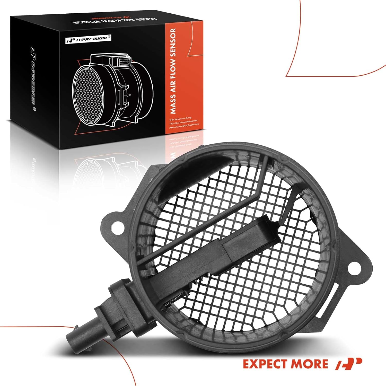 A-Premium Mass Air Flow Sensor Compatible with Volkswagen Passat 2017-2018 Touareg Porsche Cayenne, with Housing