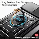 TheGiftKart Tough Armor Bumper Back Cover Case for Motorola Moto G86 Power 5G | KickStand & Ring Holder | 360 Degree Protection Back Cover for Moto G86 Power 5G (PC & TPU, Sliding Camera Cover, Black) gallery image