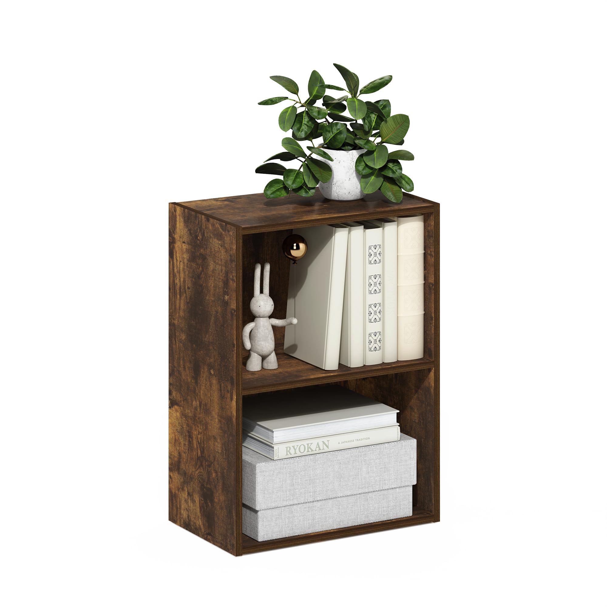 Furinno Luder 3-stufiges Bücherregal mit offenem Regal