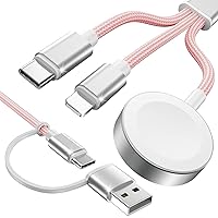 Vista 12 de Cargador USB magnético de carga rápida, accesorios de carga inalámbrica portátiles compatibles con iWatch Series 11/10/9/8/7/6/5/4/3/2 Ultra