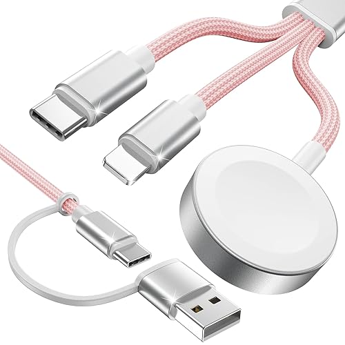Miniatura 12 de Cargador USB magnético de carga rápida, accesorios de carga inalámbrica portátiles compatibles con iWatch Series 11/10/9/8/7/6/5/4/3/2 Ultra
