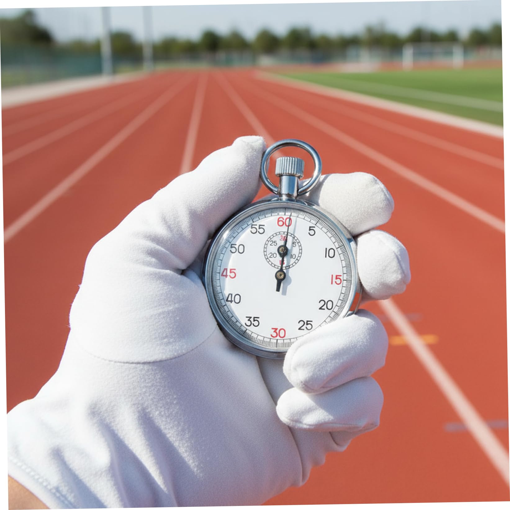 Cronometro meccanico - Cronometro analogico in acciaio inossidabile anni '60 per esperimenti sportivi, di corse e di fisica, analogico