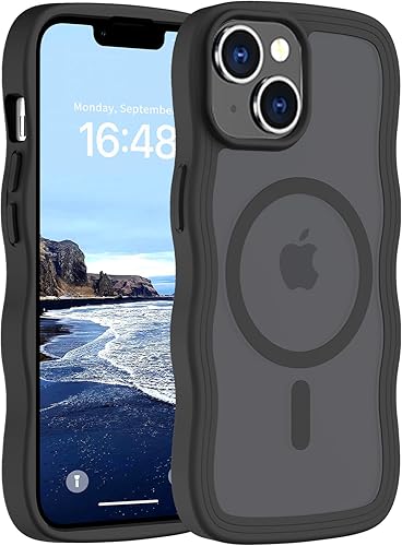 Hualele Magnetic for iPhone 13 & iPhone 14 Case, Compatible with MagSafe, Milita