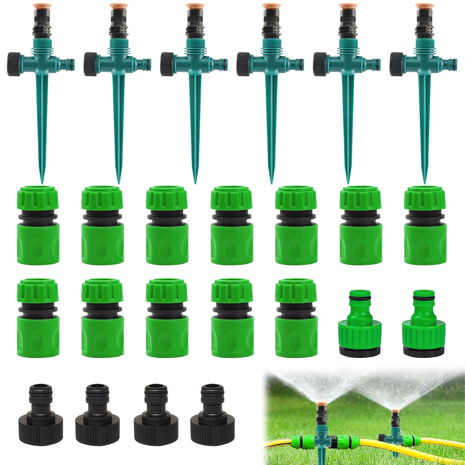 Arrosage pelouse réglable pour stopper le jaunissement du gazon de jardin