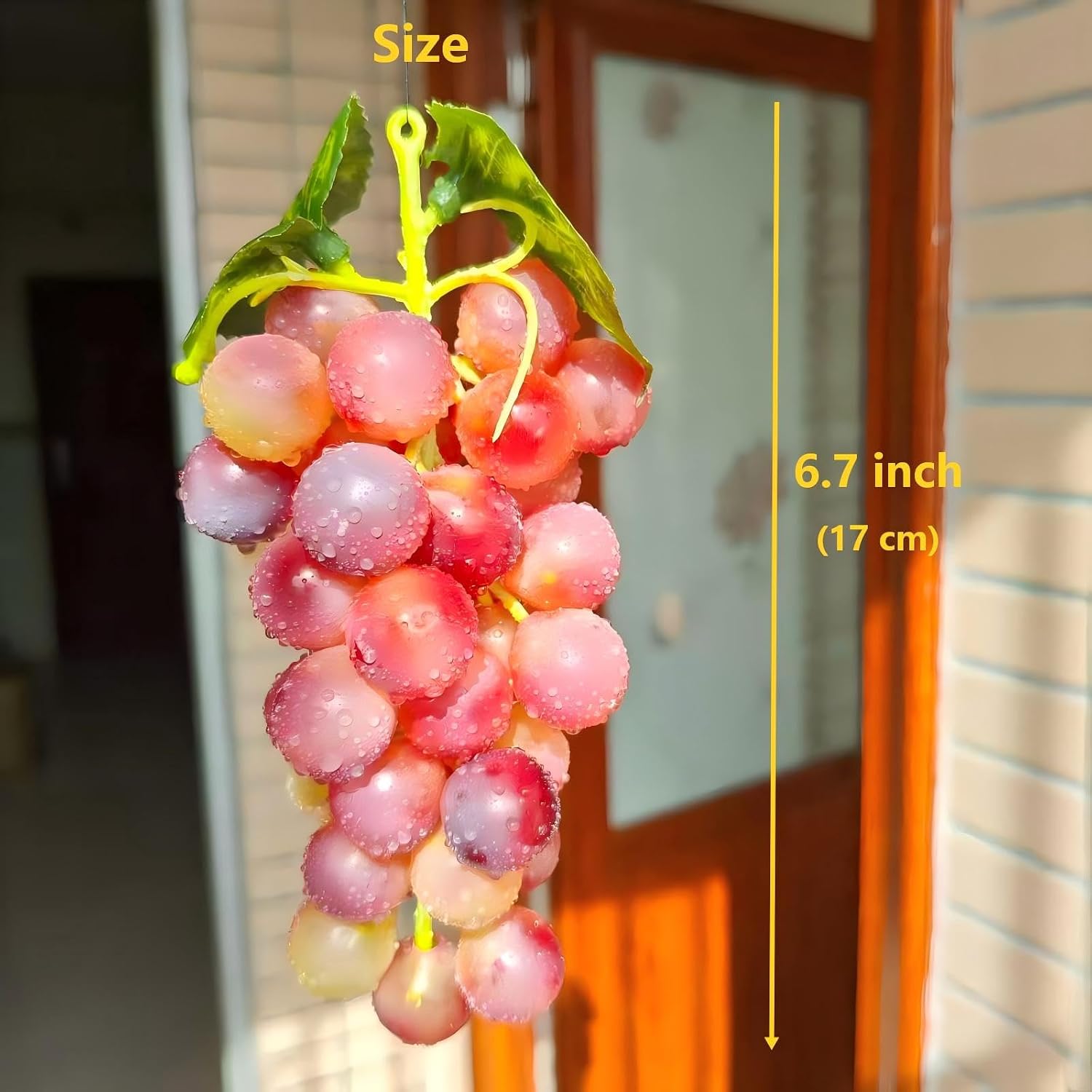 UMPE Artificial Grapes 6 Bunches, Fake Grapes for Home Decor