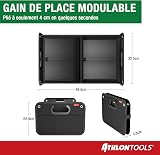 ATHLON TOOLS Car Boot Organiser - Collapsible Boot Storage Bag - Multi-Compartment Tidy for Car, Van & SUV - 600D Oxford, Non Slip Bottom - 8