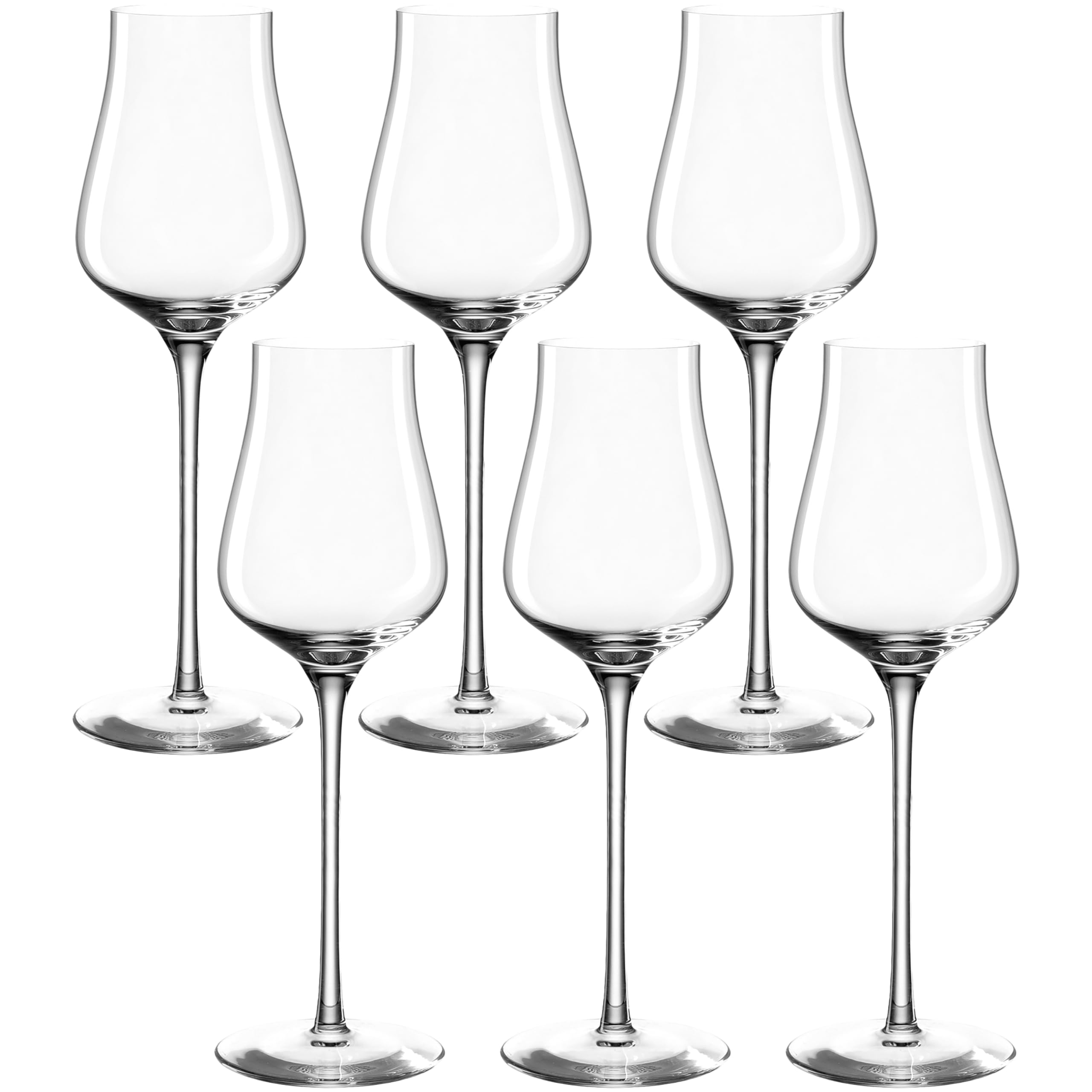 LEONARDO HOME Bicchieri da Grappa, 210 ml, Brunelli, 6 Pezzi, Vetro