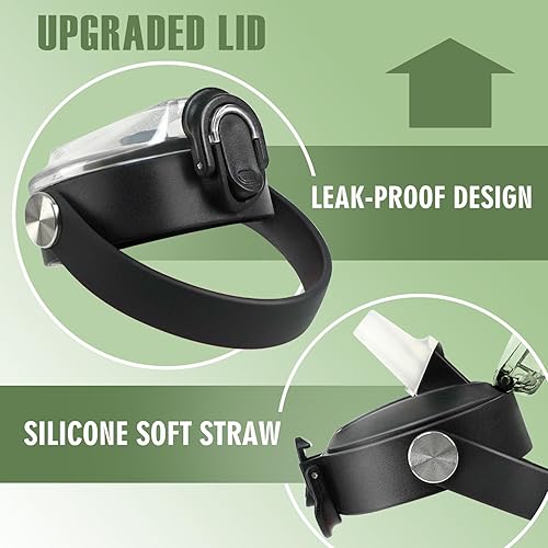 Miniatura 9 de Botella de agua personalizada para niños para la escuela, botella de agua personalizada de acero inoxidable con nombres grabados, botella de agua