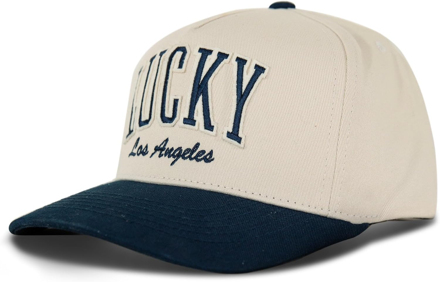 Lucky Brand Snapback Hat | Adjustable | Baseball Cap | Retro | American Heritage | 5 Panel Design | Cotton Canvas