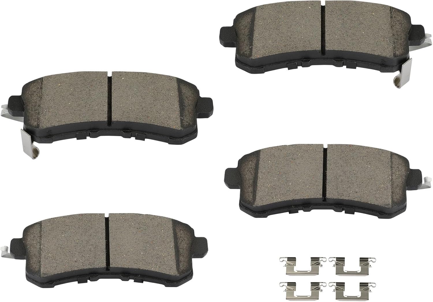 LSAILON[D1510]Rear Ceramic Disc Brake Pads Set For INFINITI QX56 2011-2013,For INFINITI QX80 2014-2017,For Nissan Armada 2017-2019[4PCS]