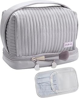 Abiudeng Bolsa de maquillaje de viaje, Capaci...