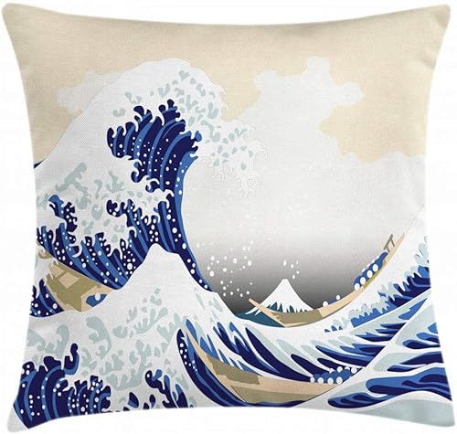 Miniatura 6 de Lunarable Funda de cojín turquesa, con botones, para sofá, cama, cabecero, funda de piel, tapicería de muebles, impresión de ilustraciones de
