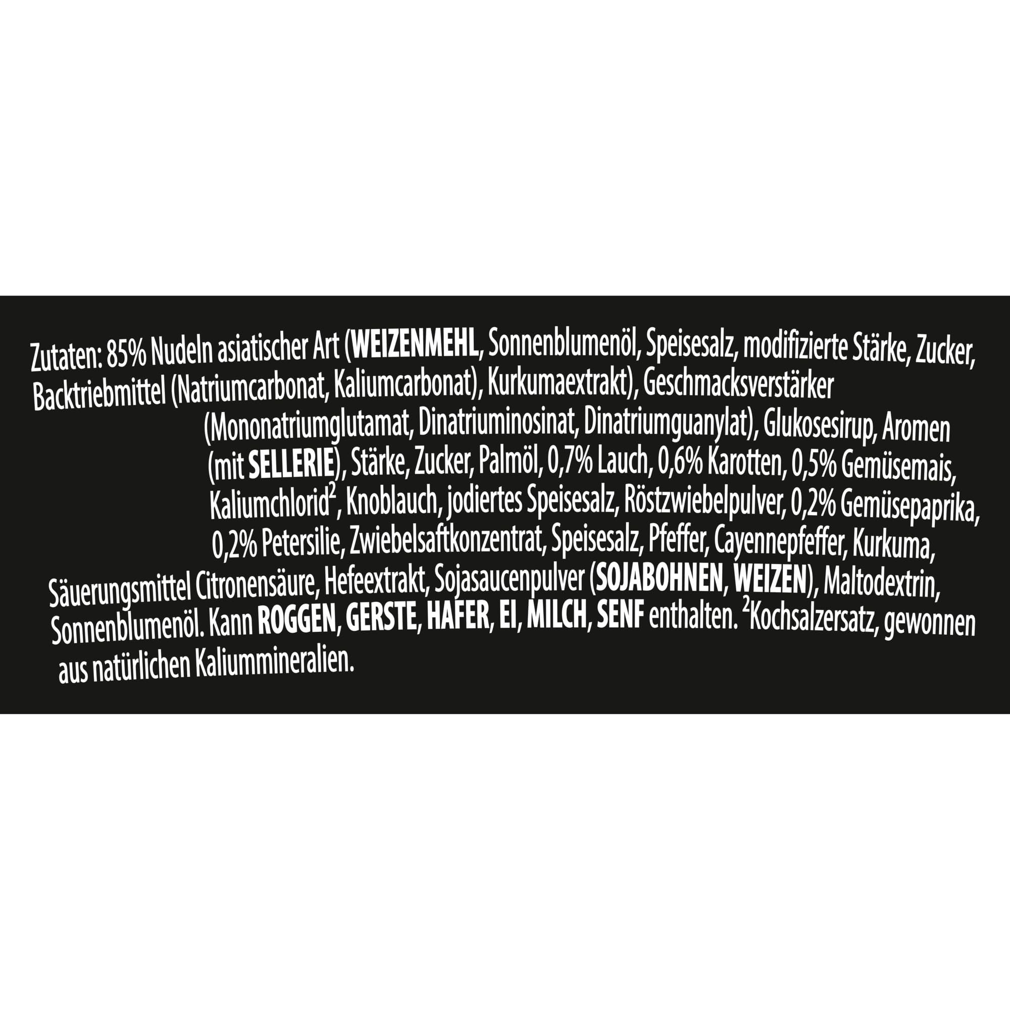 Knorr Instant Nudeln Vegetable Taste schnelles Nudelgericht fertig in nur 3 Minuten 8 x 65 g