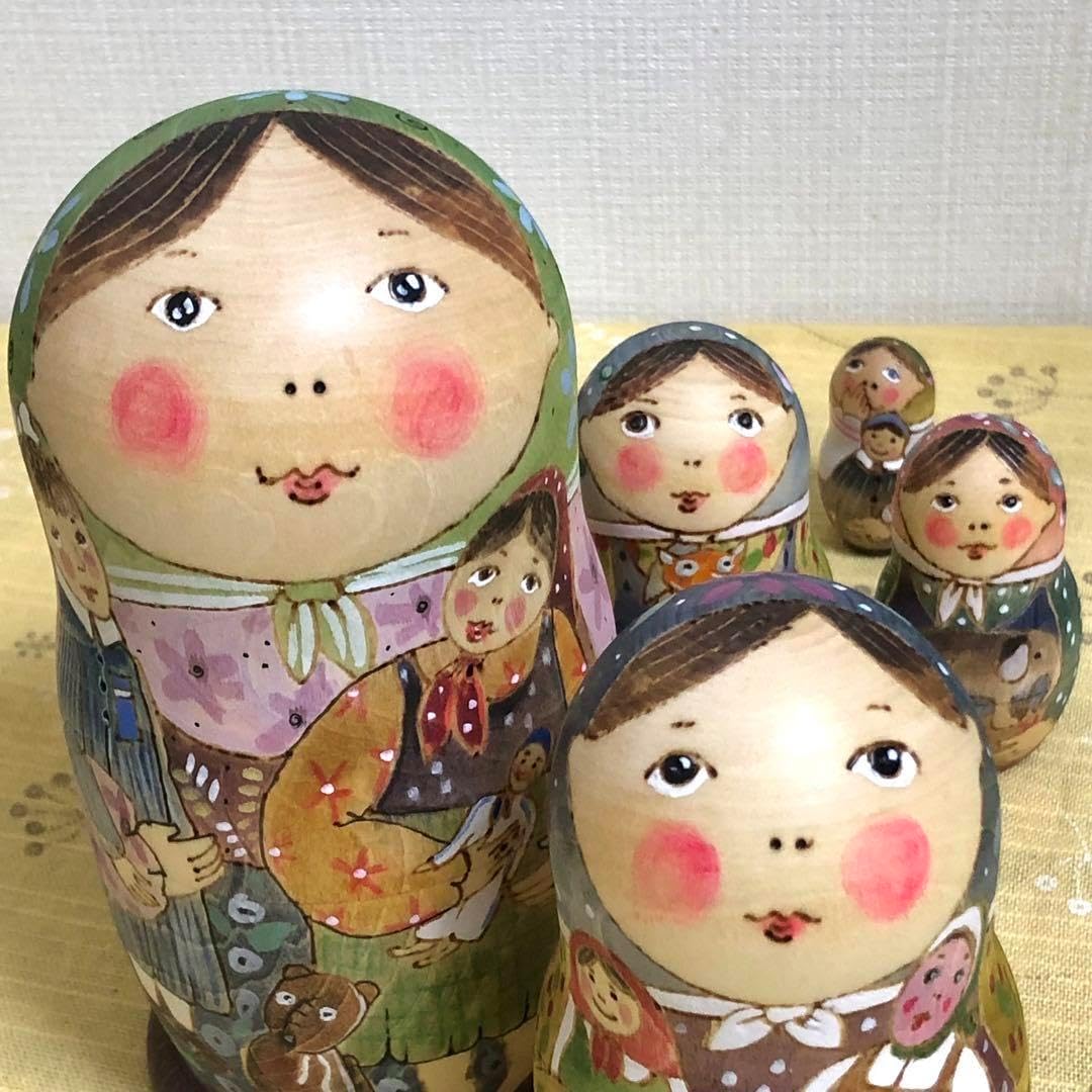 マトリョーシカ作家ものレトロおもちゃロシア雑貨 マトリョーシカ作家