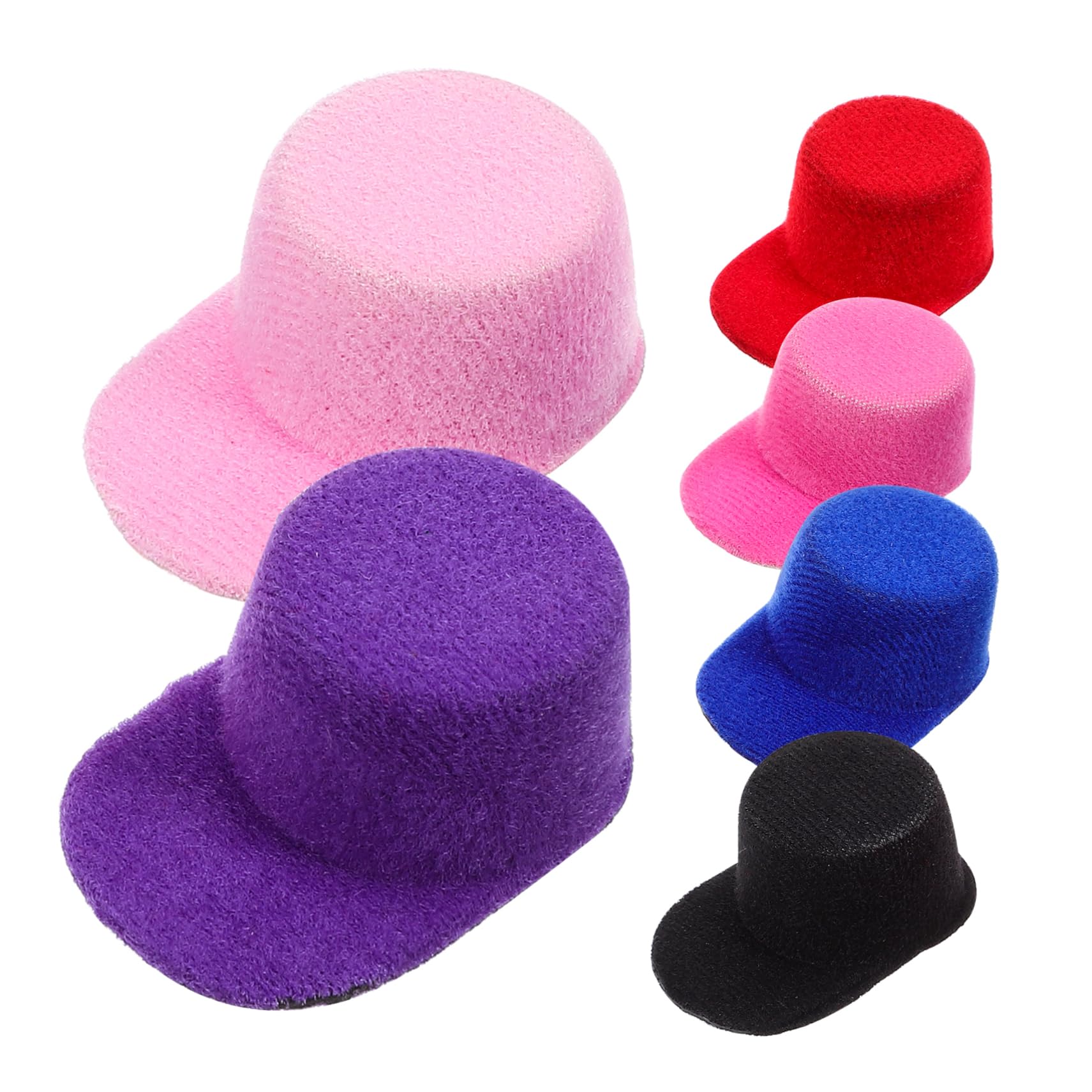 Amazon.co.jp: MUSISALY 6個 ミニ ピーク キャップ DIY クラフト 帽子 