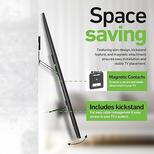 Miniatura 3 de Soporte de pared ultra delgado para televisores de 43 a 100 pulgadas, Vesa 200 x 200-800 x 600, 165 libras, solo perfil .37, soporte, contactos