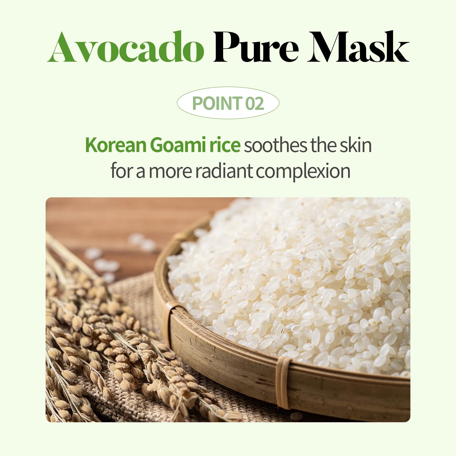 COSNORI AVOCADO PURE SHEET MASK (10pc) - Clean, Hydrating and Soothing for Dry skin, Korean Face Mask- Avocado Extract, 0.81oz x 10pc - Image 4