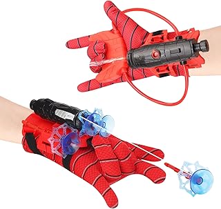 مجموعتان من قفازات قاذف العنكبوت، قفازات البطل العنكبوتي، مسدس ماء عنكبوت صيفي، قاذف للأطفال، ألعاب معصم على شكل قاذفة ، ألعاب تعليمية للأطفال