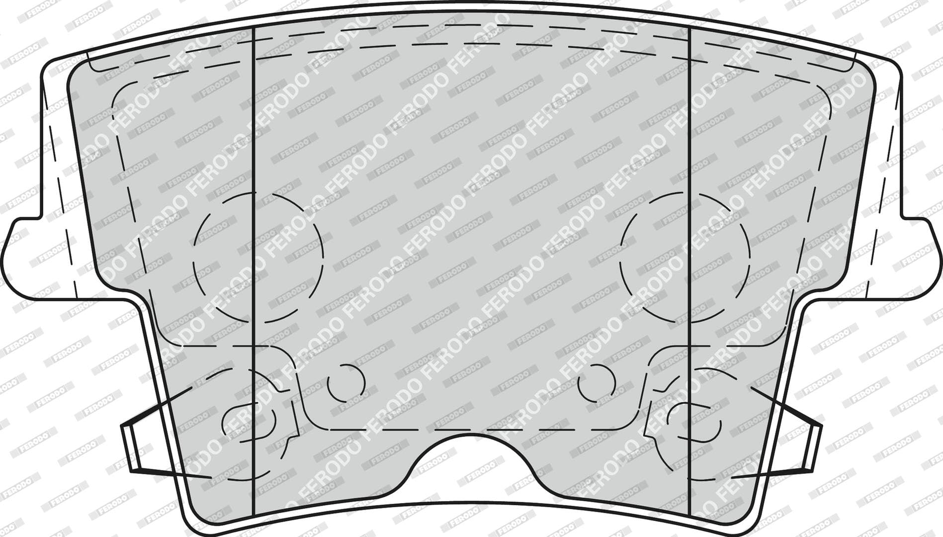 FERODO BRAKE PADS | FDB1953 | REAR | FOR CHRYSLER 300C 2010- | OE-MATCHING QUALITY | ECO-FRICTION FUSE+ TECHNOLOGY