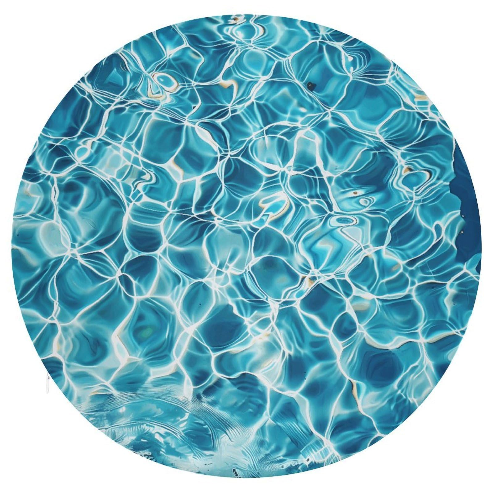 Cojín redondo para asiento de piscina almohadilla circular de suelo 15.3