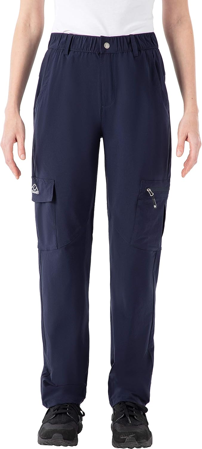 TBMPOY Women's Hiking Cargo Pants Outdoor Lightweight Breathable Water Resistant Zipper Pockets for Fishing, Camping : Sports & Outdoors