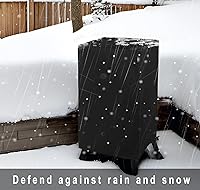 Vista 3 de NetttyPro - Funda para ahumador eléctrico para ahumador exterior Masterbuilt de 40 pulgadas, impermeable, resistente, cuadrada, vertical, para Negro