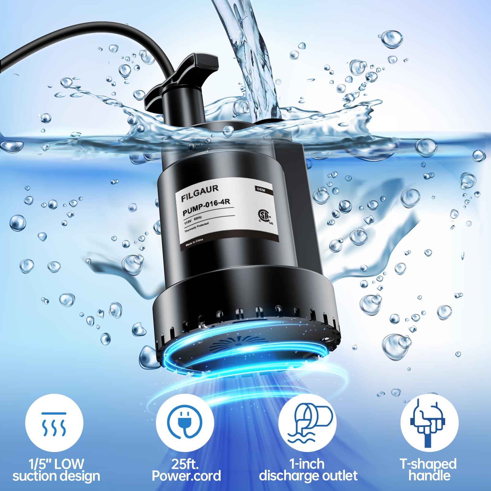 FILGAUR PUMP-016-4R Replace PARPMP01710A Pump for Evaporative
