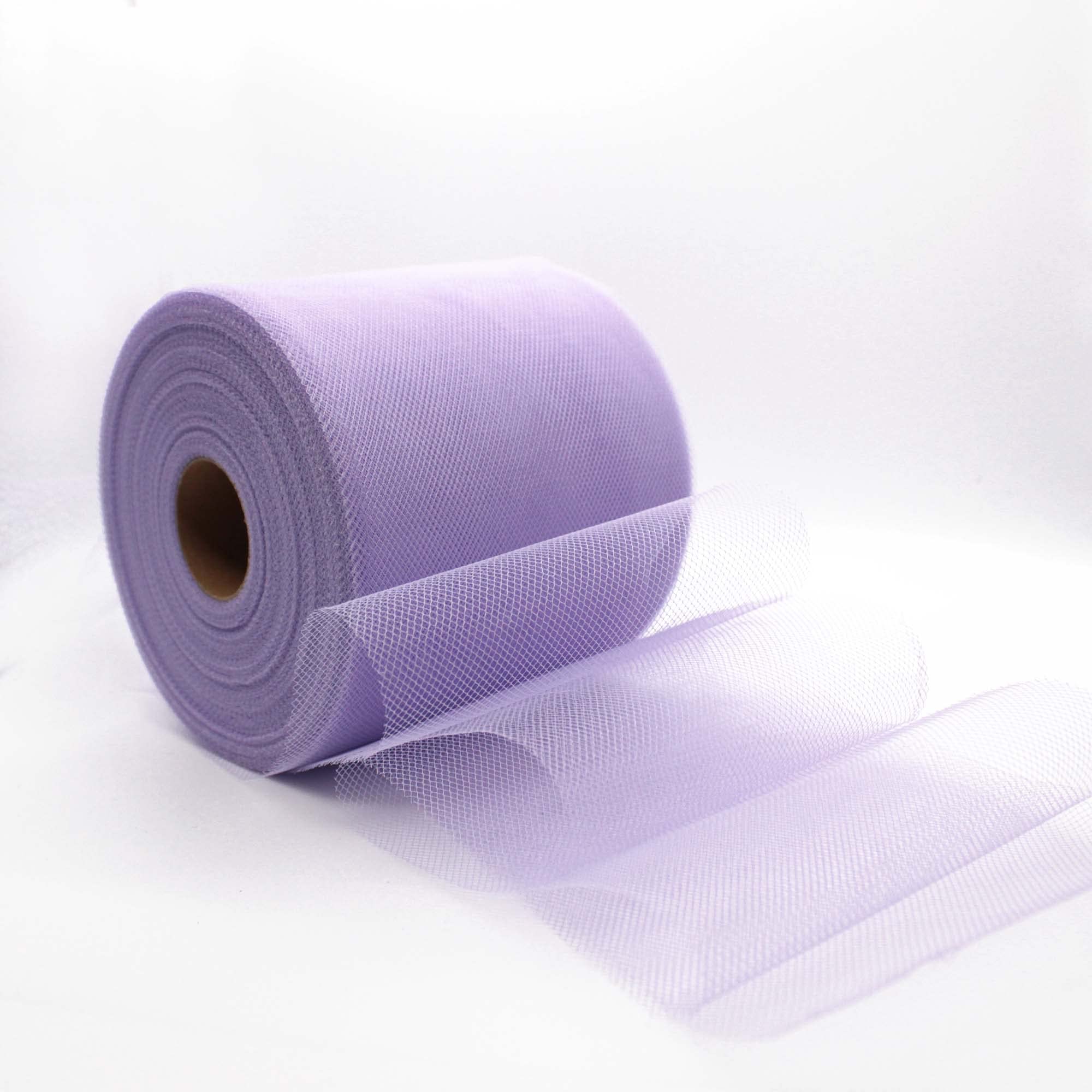 Tulle larghezza 12,5 cm bobina rotolo da 100 metri | lilla FCA-CK125LIL-1