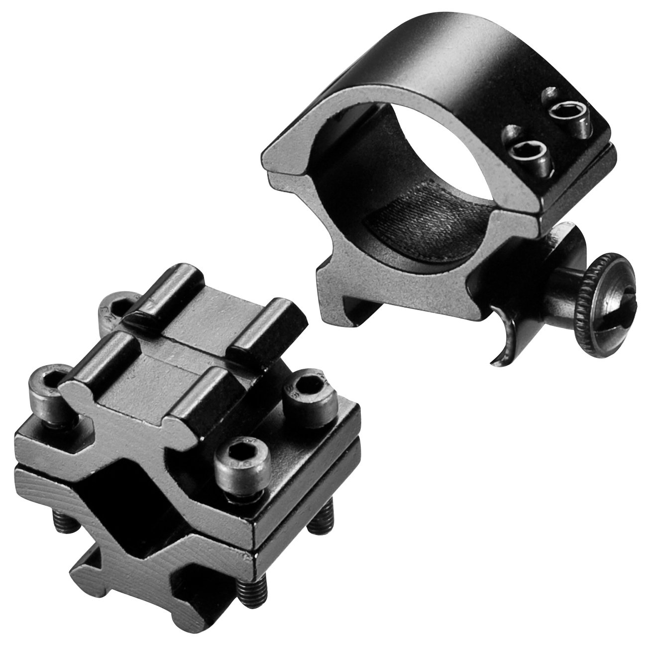BARSKA Shotgun Riflescope Ring Mount, Black