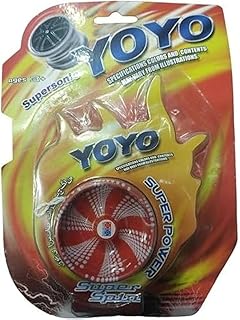 لعبة يويو بمواصفات معدنية سوبر سونيك، قد تختلف الألوان والمحتويات عن الرسوم التوضيحية (أحمر وأبيض)