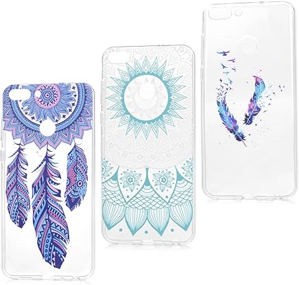 3x Funda Huawei P Smart, Carcasa Silicona Suave Cubierta Gel Case Ultra Delgado TPU Goma Flexible Cover para Huawei P Smart - T?tem degradado azul + color pintado + carill?n de viento 3x Funda Huawei P Smart, Carcasa Silicona Suave Cubierta Gel Case Ultra Delgado TPU Goma Flexible Cover para Huawei P Smart - T?tem degradado azul + color pintado + carill?n de viento