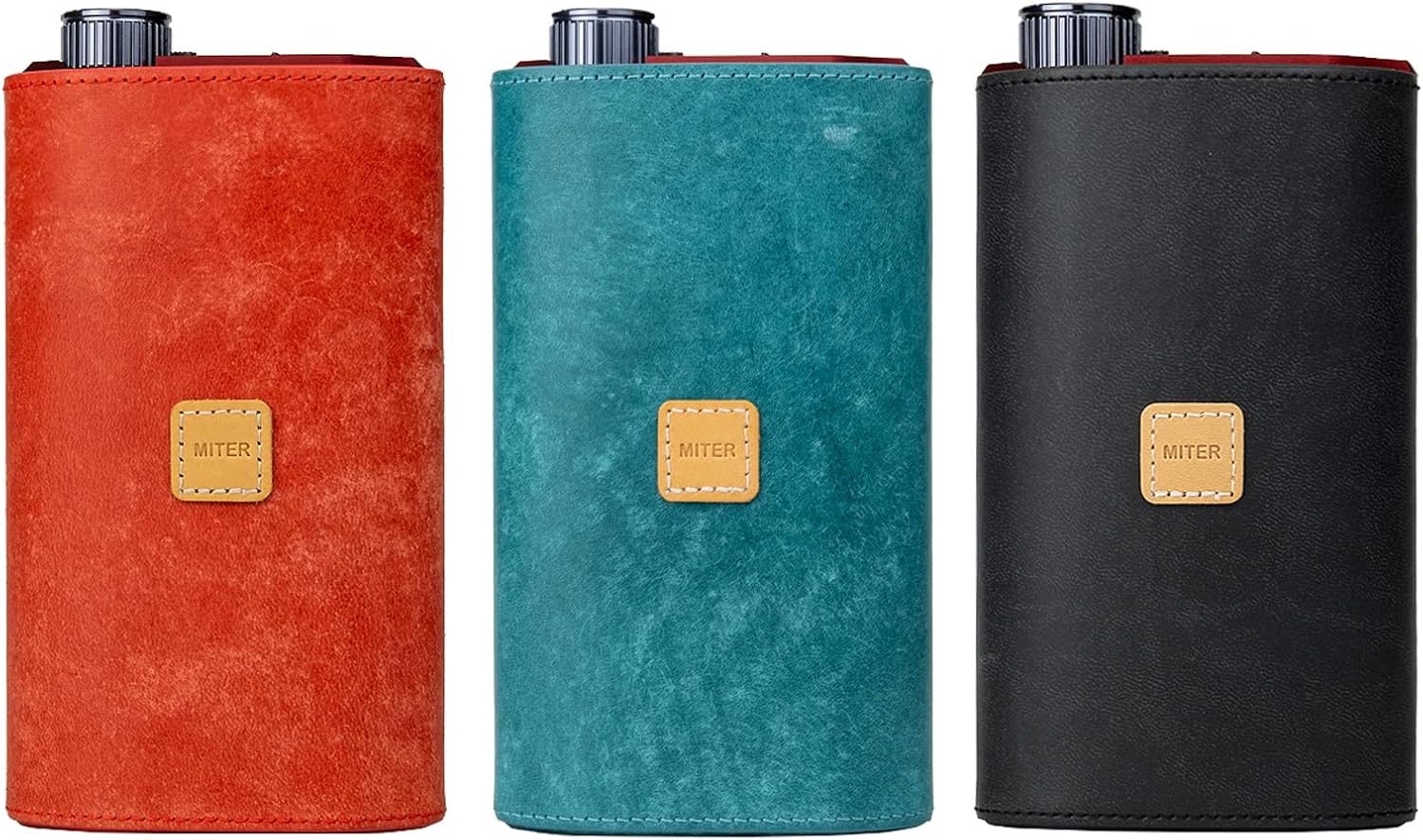 MITER Case for iFi iDSD Diablo 2, Handmade Pueblo Leather Case Cover (Turkish Blue)