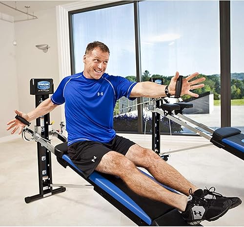 Miniatura 6 de Total Gym XLS - Máquina universal de entrenamiento corporal total para hombres y mujeres, máquina de entrenamiento en casa con soporte para