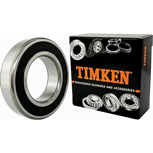 2PACK TIMKEN 6006-2RS Double Rubber Seal Bearings 30x55x13mm, Pre-Lubricated and Stable Performance and Cost Effective, Deep Groove Ball Bearings