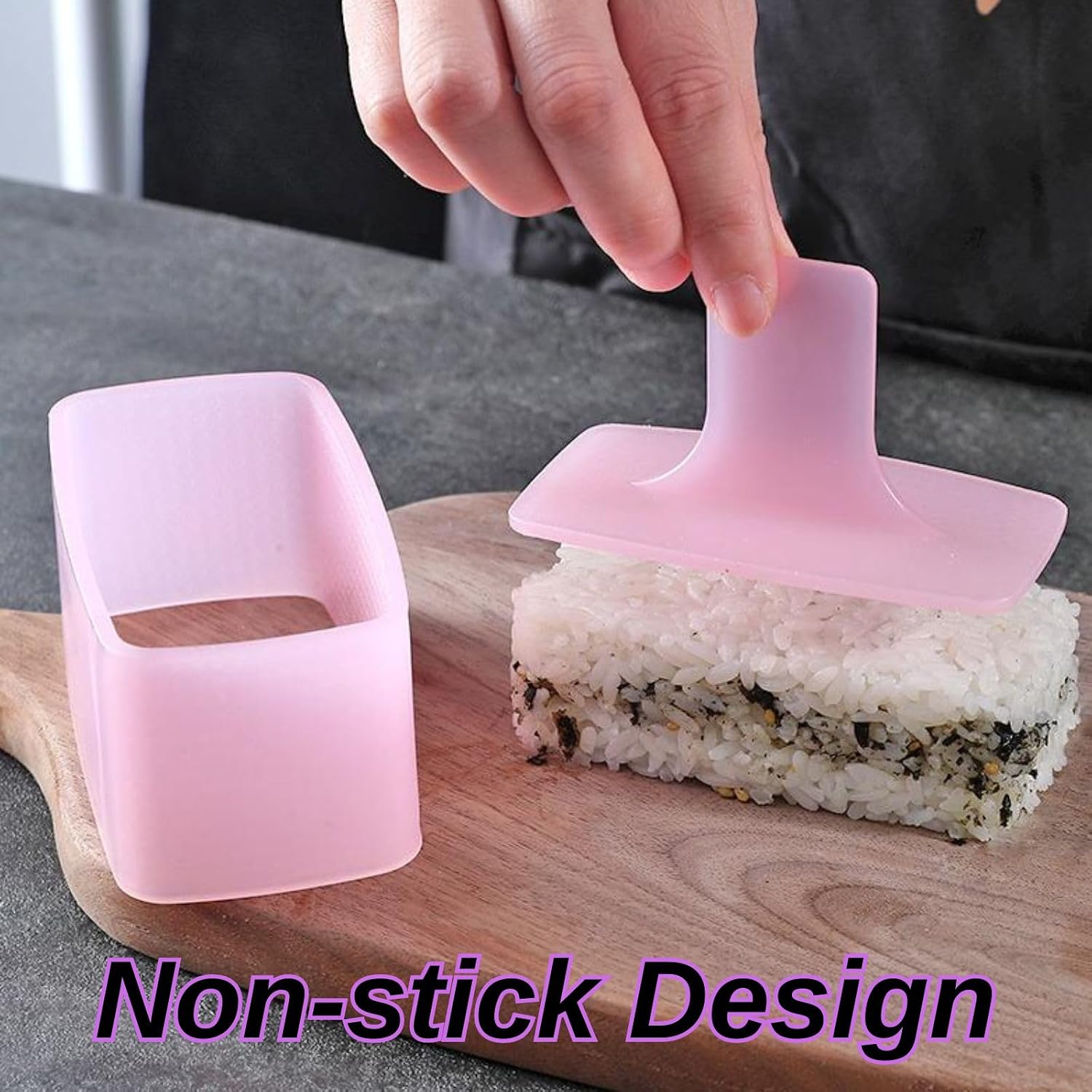 3 Pack Onigiri Mold, Triangle Rice Ball Mold Maker, Musubi Maker Press, Japanese Sushi Making Kit for Kid Lunch Bento, Home DIY image 4